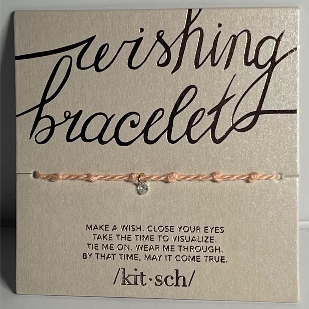 NEW Francesca's Blush Wishing Bracelet